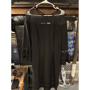 Joseph Ribkoff Black Long Sleeve Dress Womens Size 16 Pre-Owned Excellent